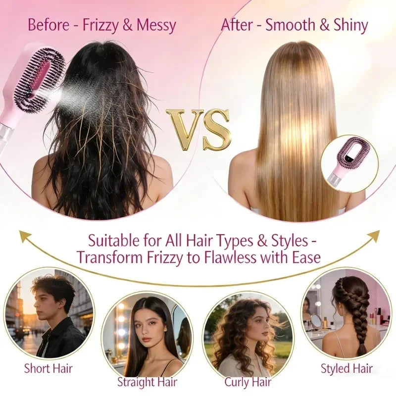 2-in-1 Detangling Spray Hairbrush