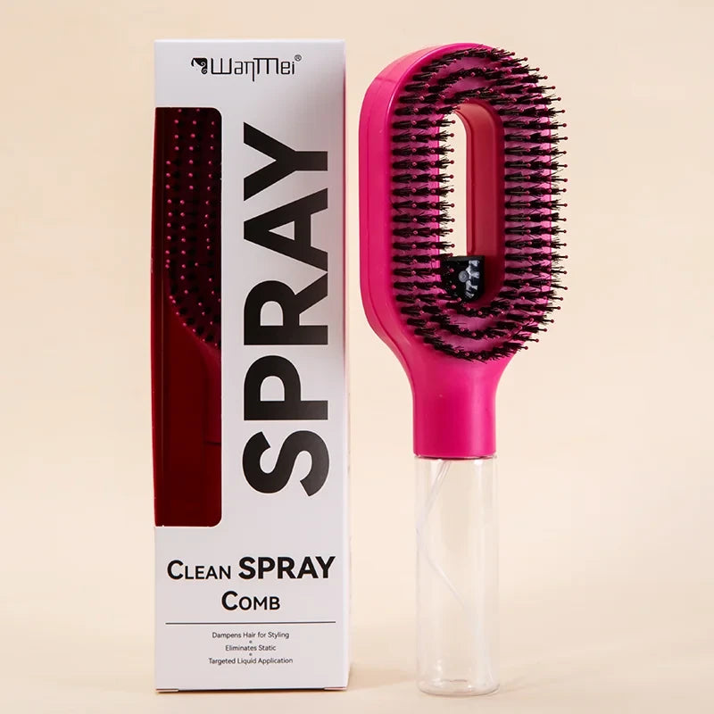 2-in-1 Detangling Spray Hairbrush