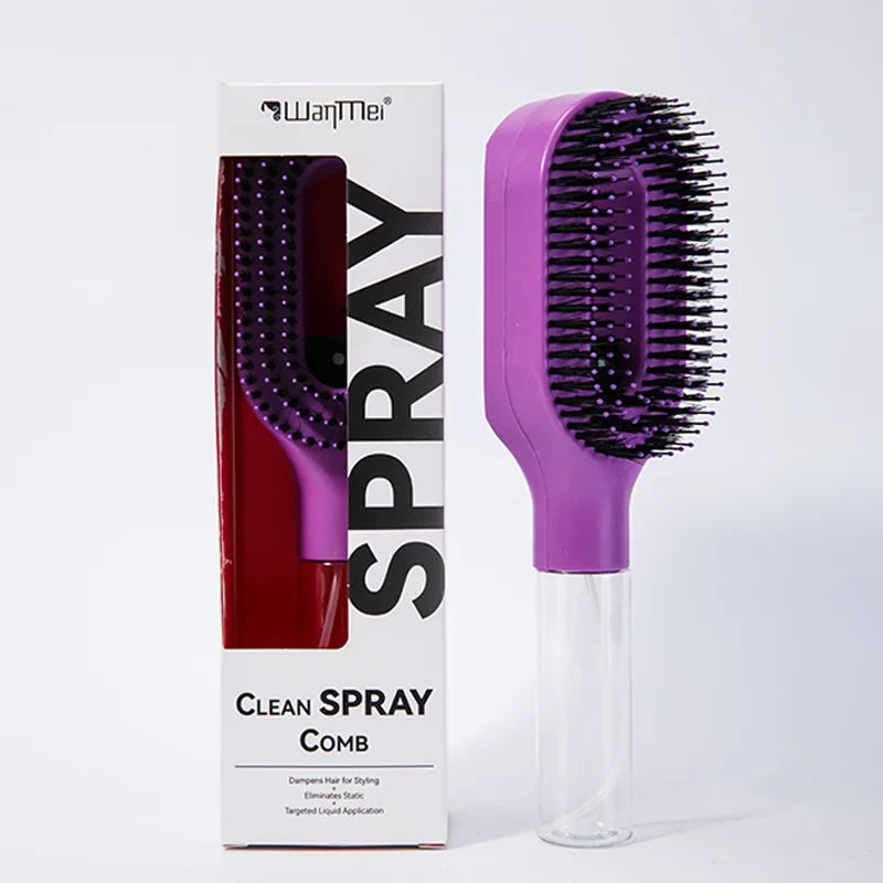 2-in-1 Detangling Spray Hairbrush