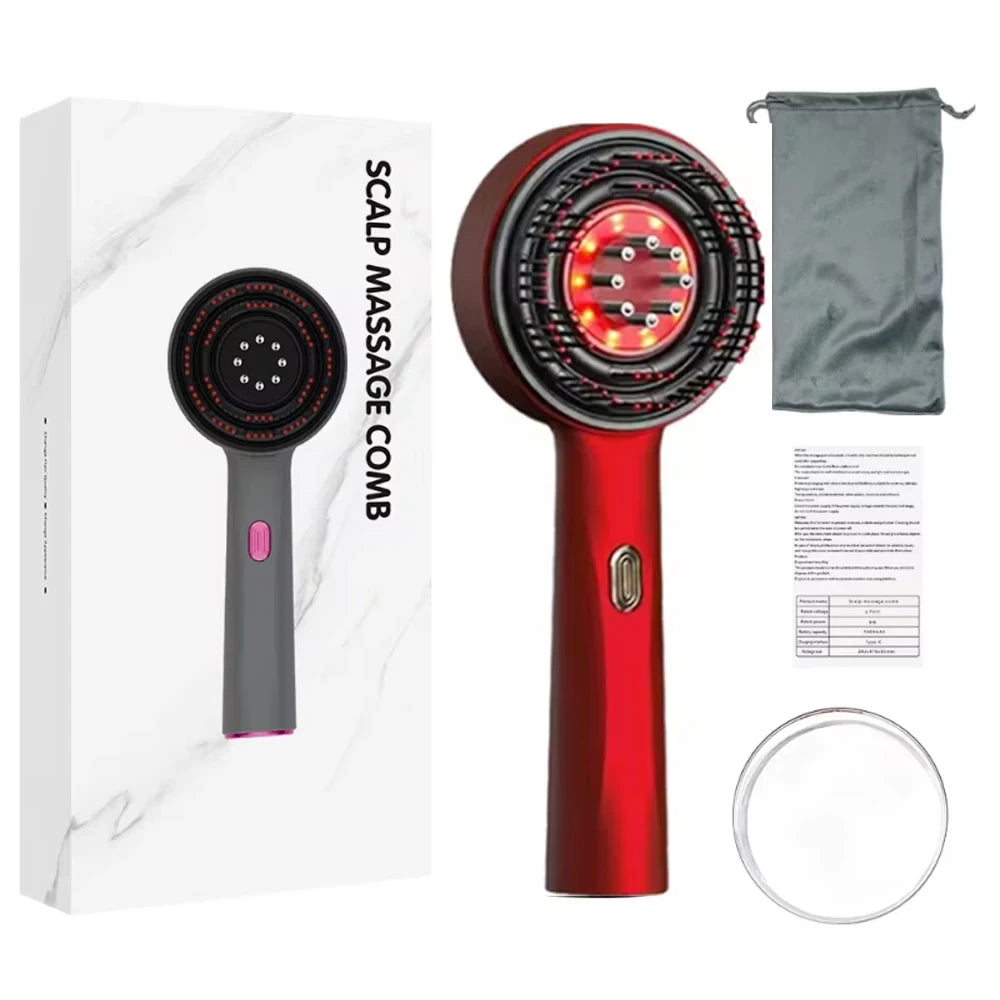 Electric Red Light Scalp Massager