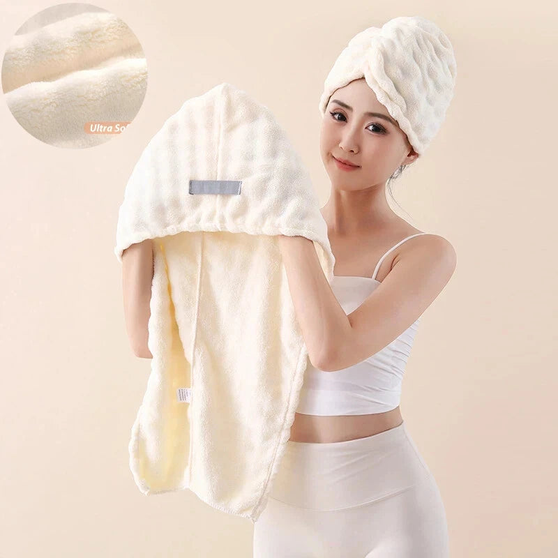 Absorbent Microfiber Hair Towel