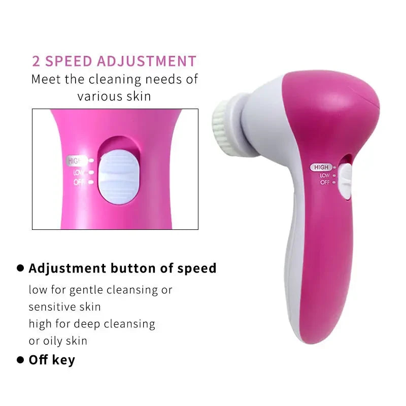 5-in-1 Electric Facial Cleanser