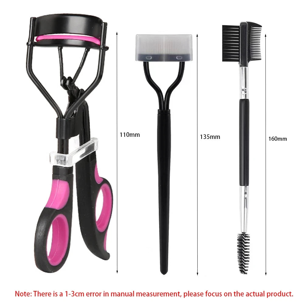 Eyelash Curler and Brush Makeup Set