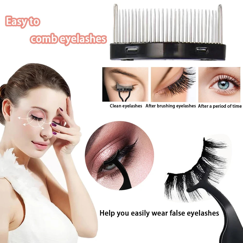Eyelash Curler and Brush Makeup Set
